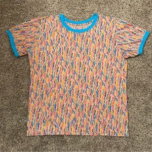 Mokuyobi Colorful Squiggle Ringer T-Shirt